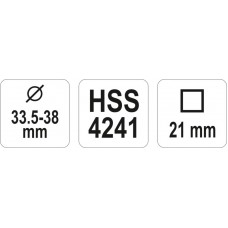 YATO Alezor reglabil HSS 33.5-38mm..